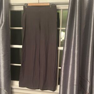 Eileen Fisher Charcoal Wide-Leg Pants